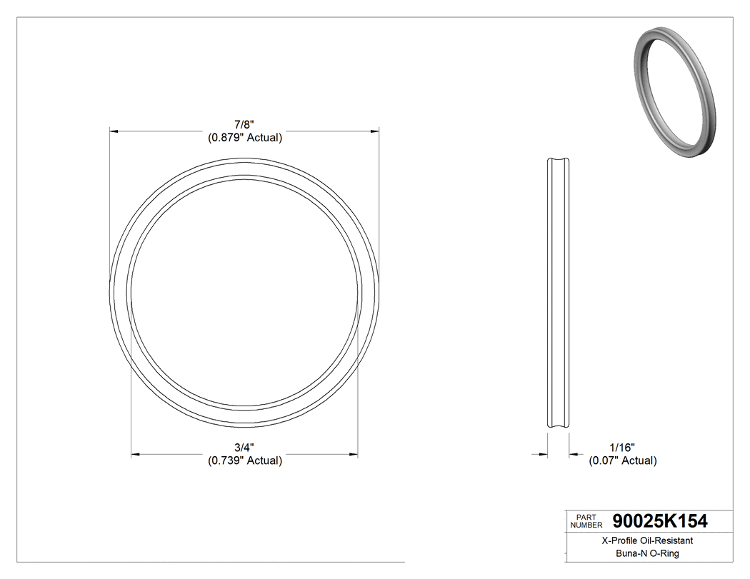 Technical drawing - 90025K154